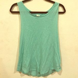 VS PINK Mint Green Muscle Tank Top Tee